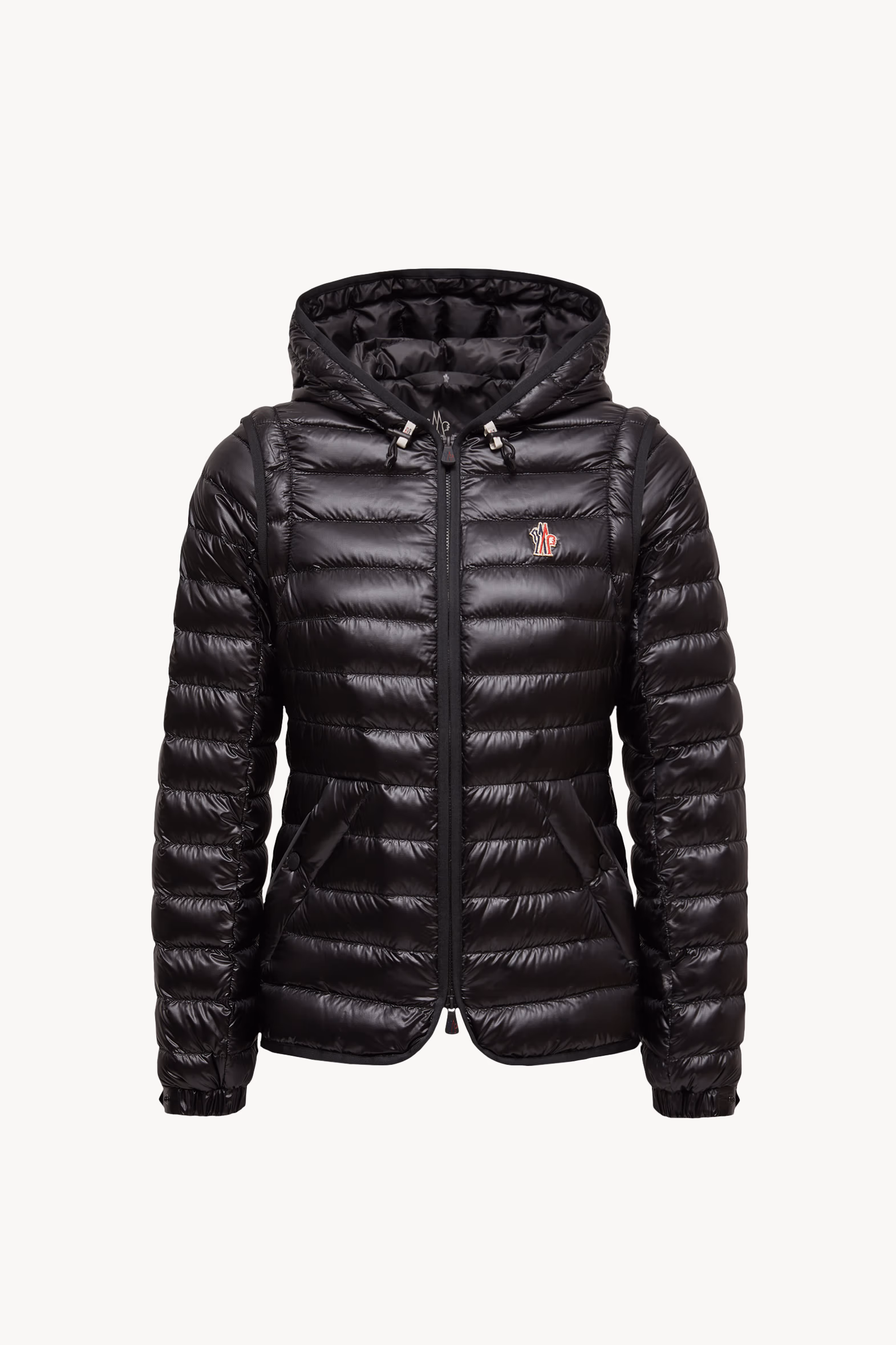 Plumífero corto con capucha 2 en 1 Karura Mujer Negro Moncler 2